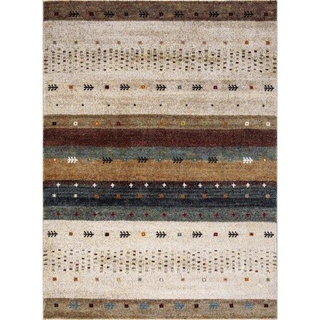 Concord Global Trading Concord Global 74516 6 ft. 7 in. x 9 ft. 3 in. Diamond Gabbeh - Beige 74516